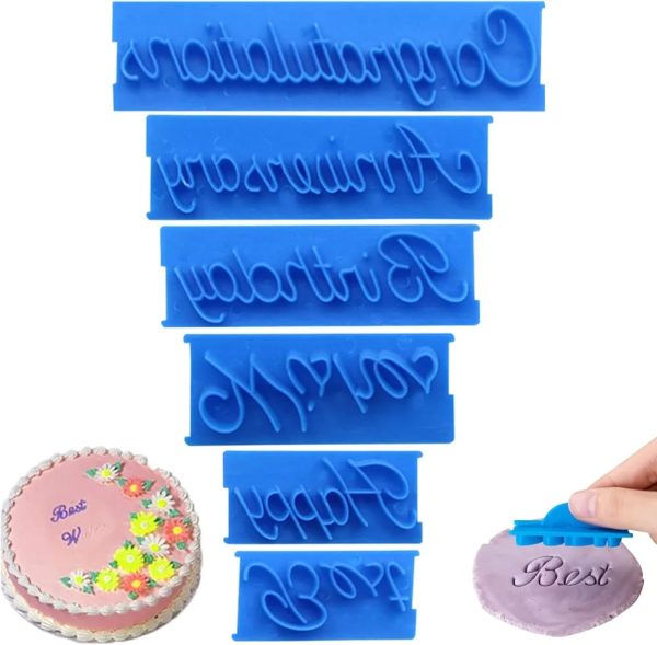 6pcs Blue Stamp