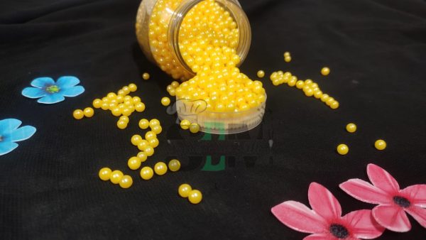 5mm Yellow Pearls (25 gram)