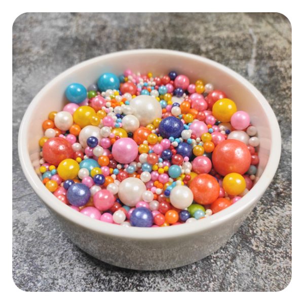 Mixed Multi Colour Pearls (50 gram)