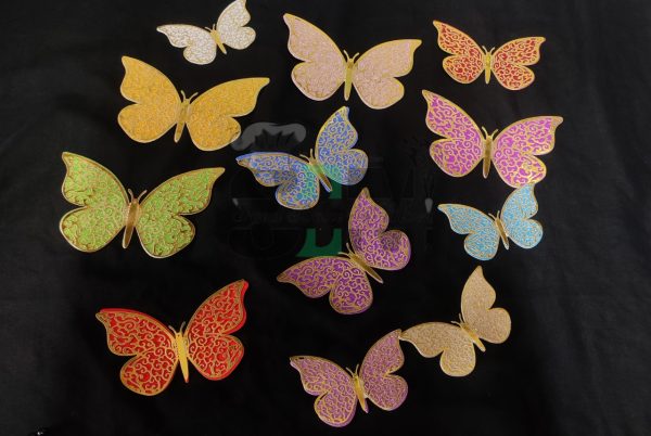 3D Colourful Butterfly set (12p)