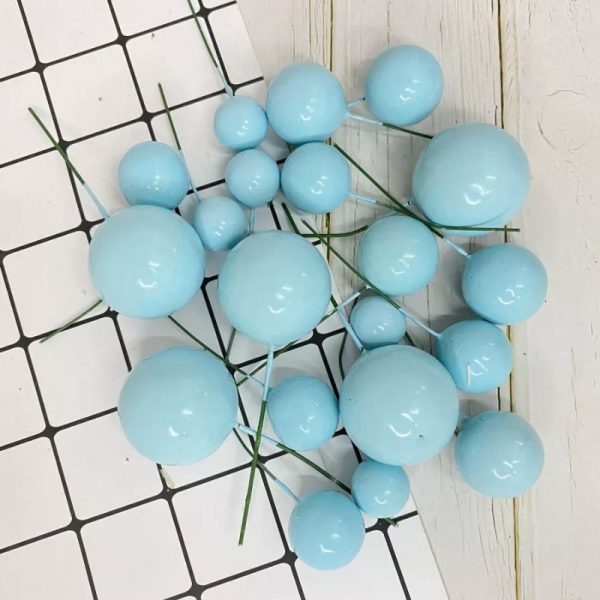 Sky Blue Glossy Ball 4p Set