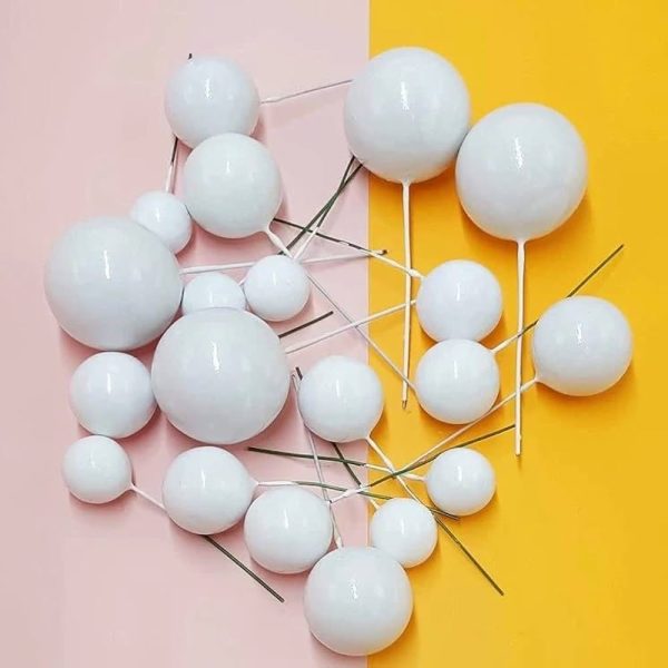 White Glossy Ball 4p Set