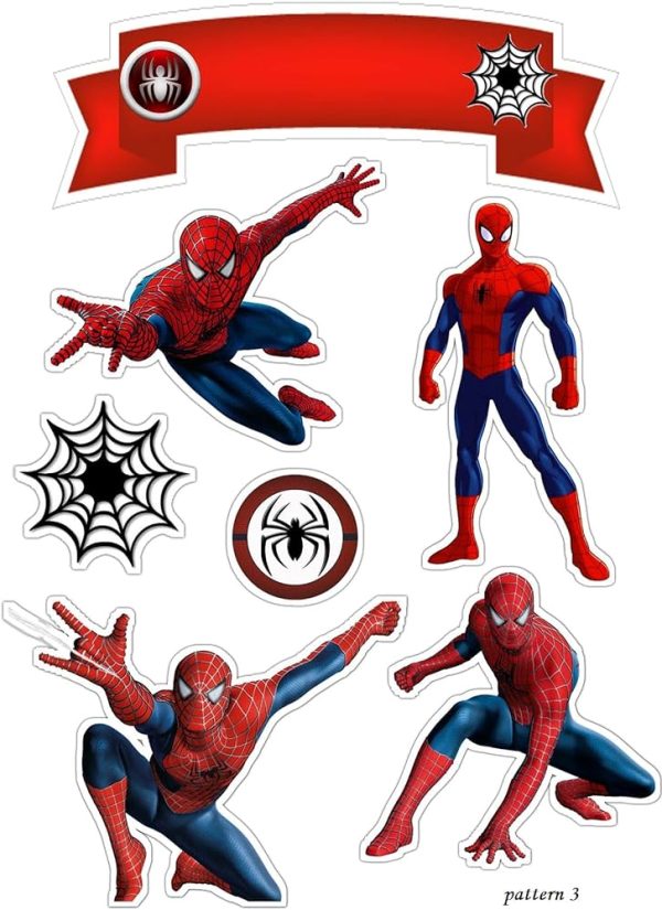 Spider Man Sticker Topper Set