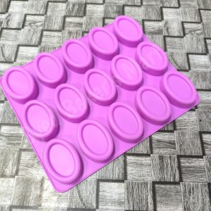 15 Hole Oval Soap Mold