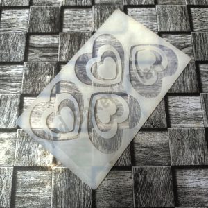 White Silicone Heart Mold